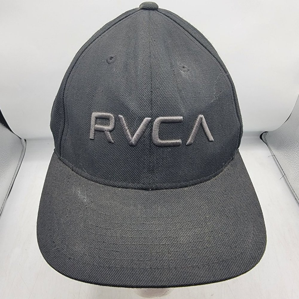 RVCA Mid Fit Adults Hat Black Green Adjustable Casual Lightweight Outdoors